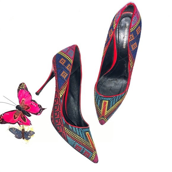 Nicholas Kirkwood Shoes - Nicholas Kirkwood “Mexican” Embroidered Heel Sz 40